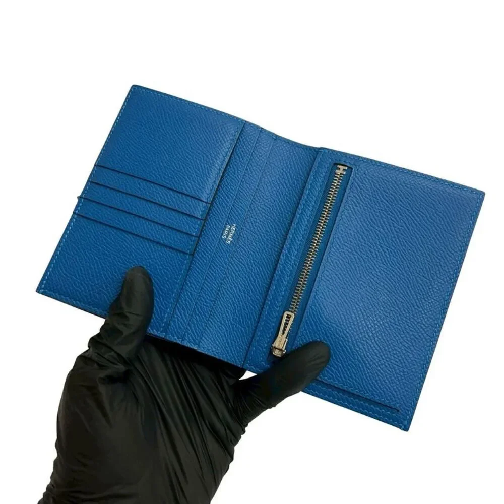 Hermes Béarn Compact Alligator Veau Epsom Wallet